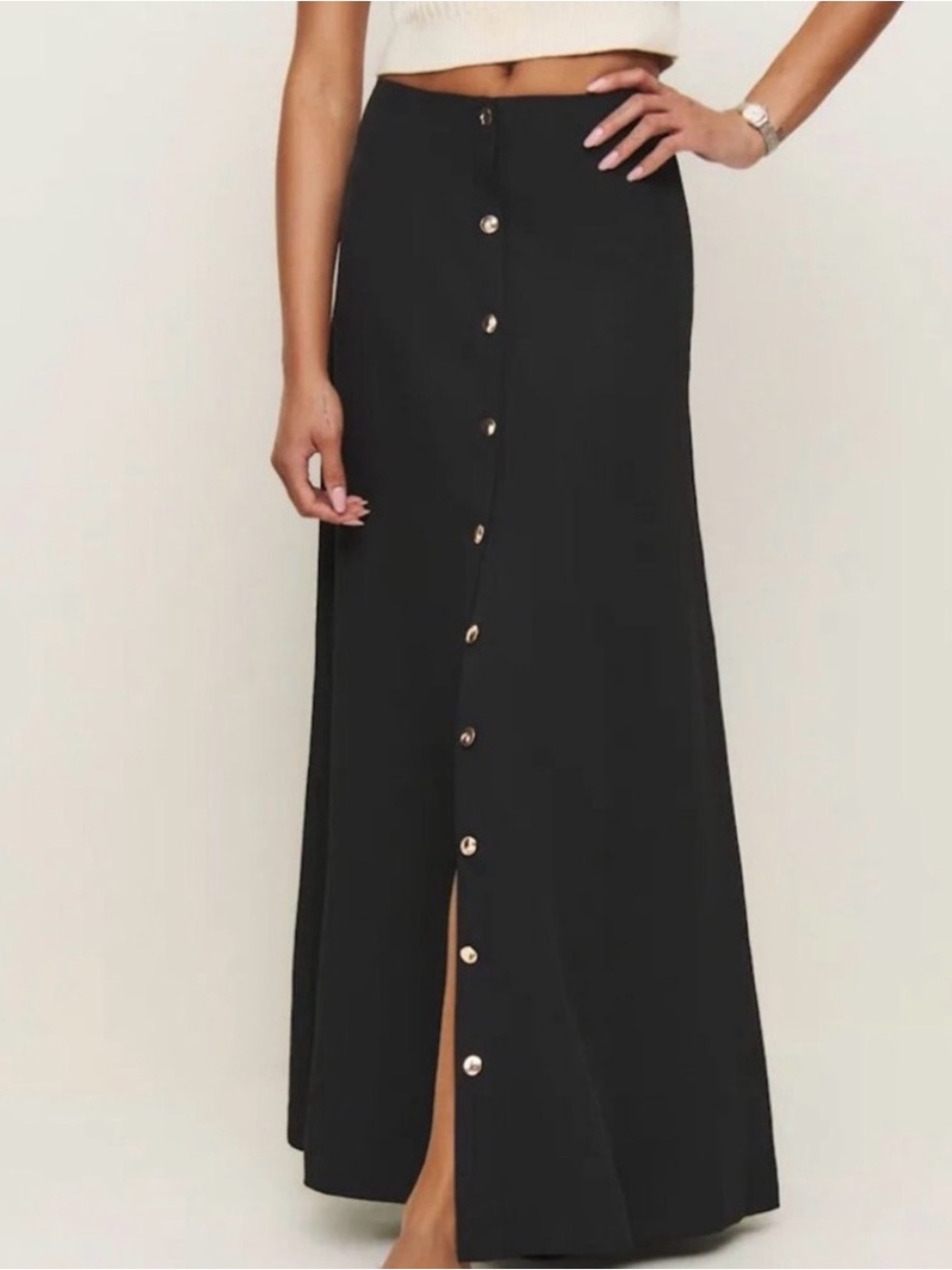 Reformation Andi low rise maxi skirt